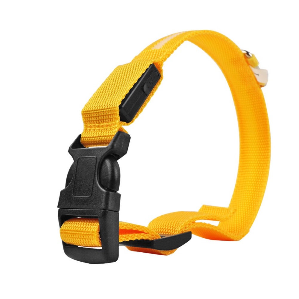 NEW!!! “LaraS” LED Rechargeable 3 Function Dog Collar Yellow